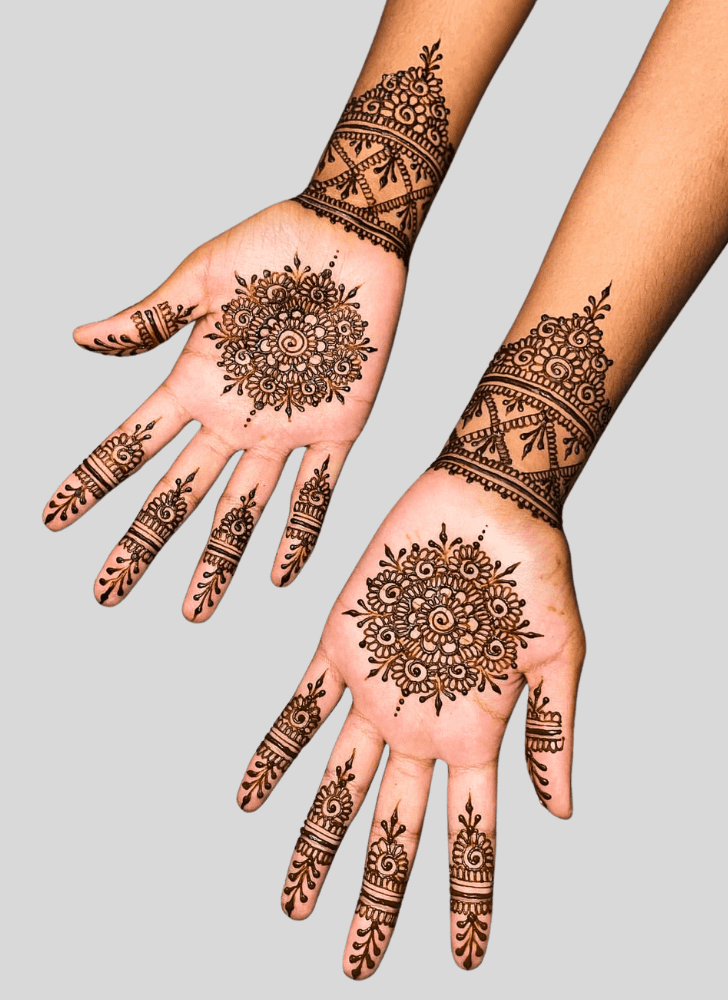 Gorgeous Hard Henna Design