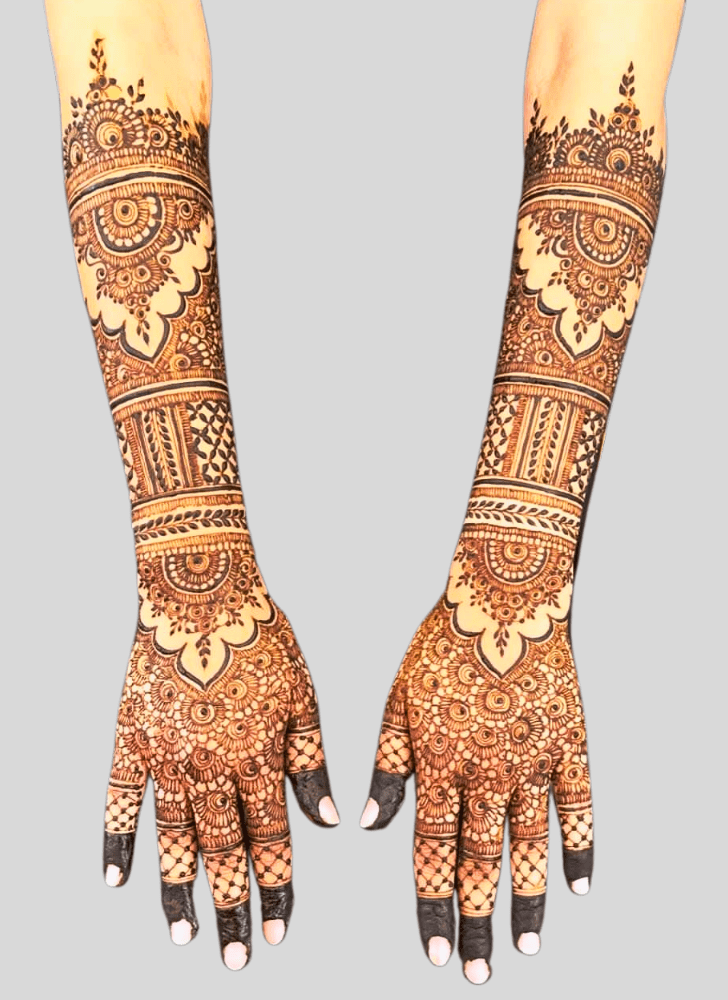 Mesmeric Hard Henna Design