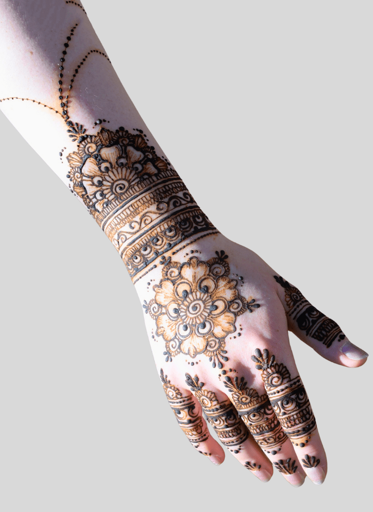 Radiant Hard Henna Design