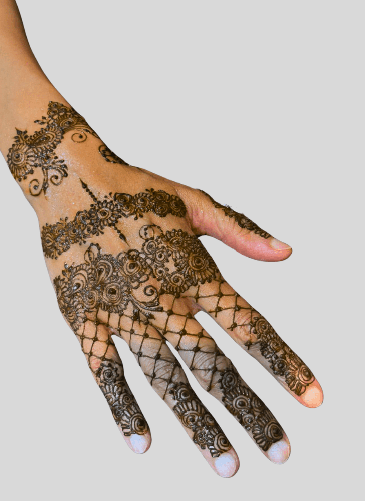 Resplendent Hard Henna Design