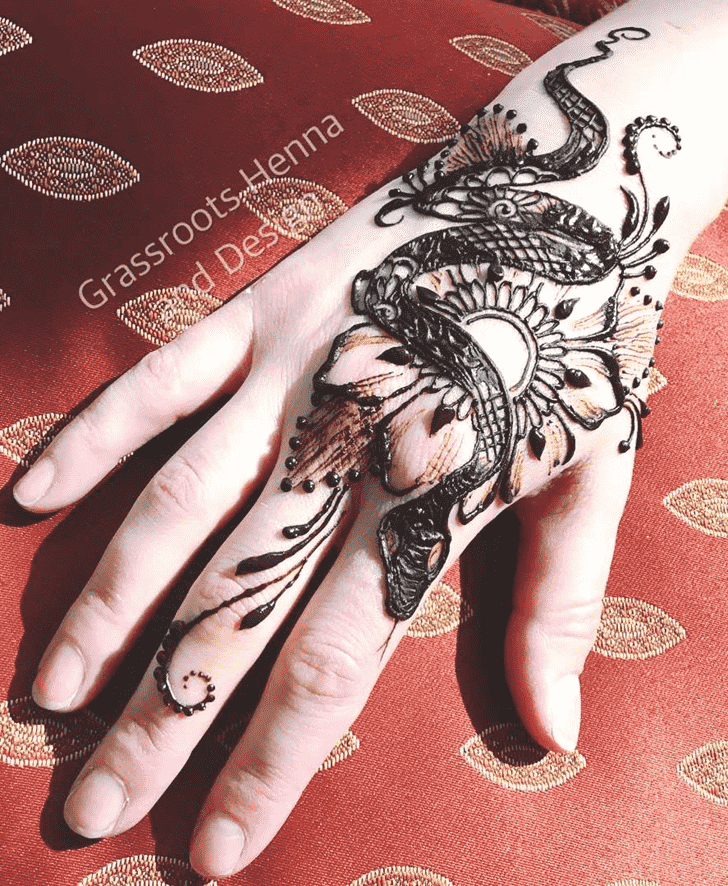 Classy Harry Potter Henna Design