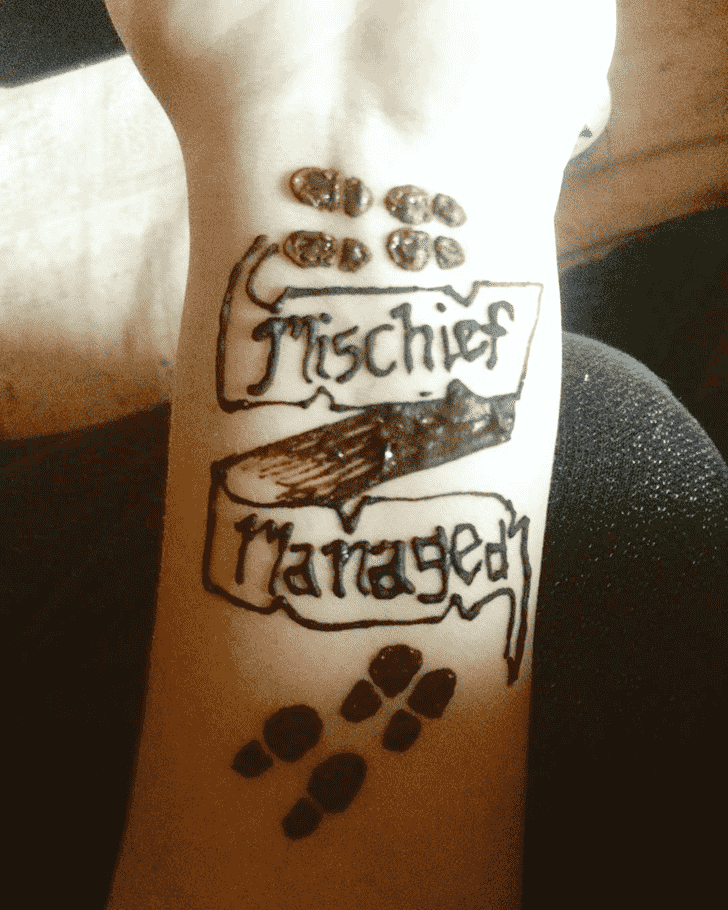 Delightful Harry Potter Henna Design