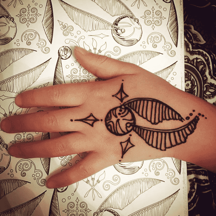 Magnificent Harry Potter Henna Design