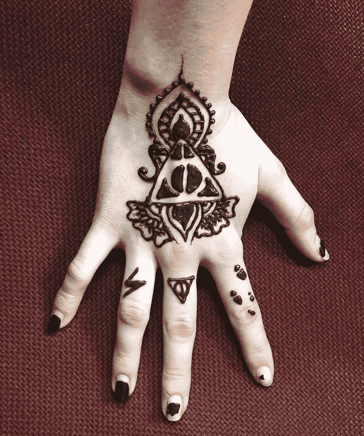 Superb Harry Potter Henna Design