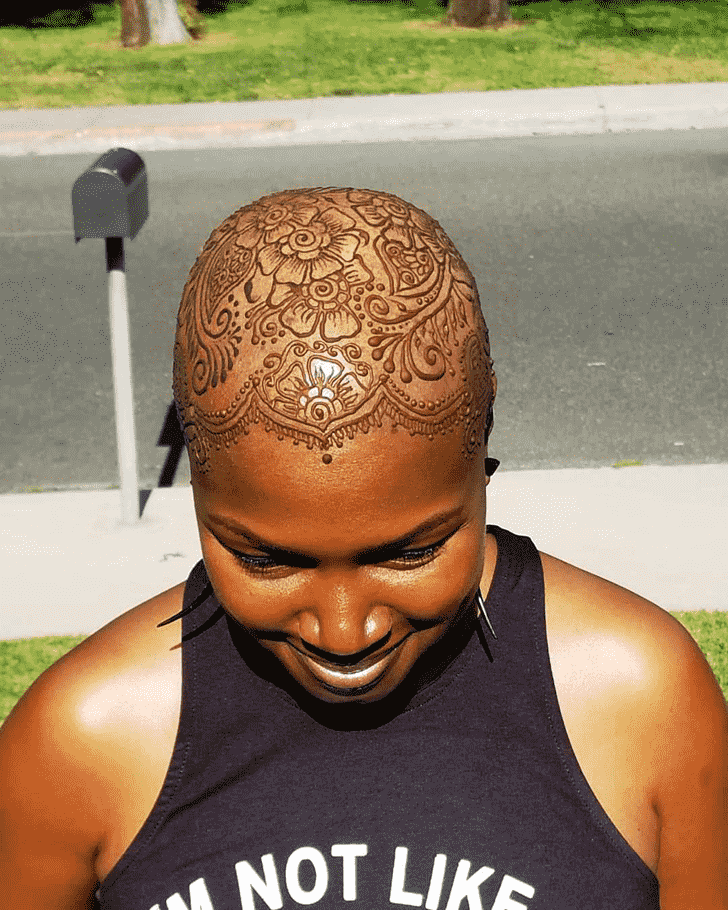 Angelic Head Henna design