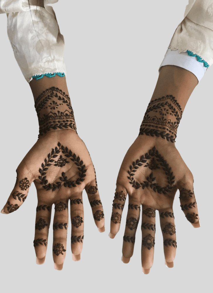 Classy Heart Henna Design