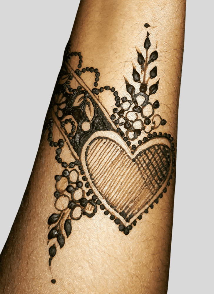 Heart Heart Henna Design