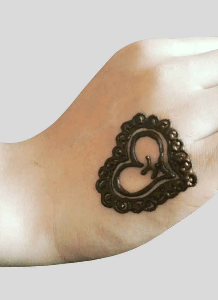 Excellent Heart Henna Design