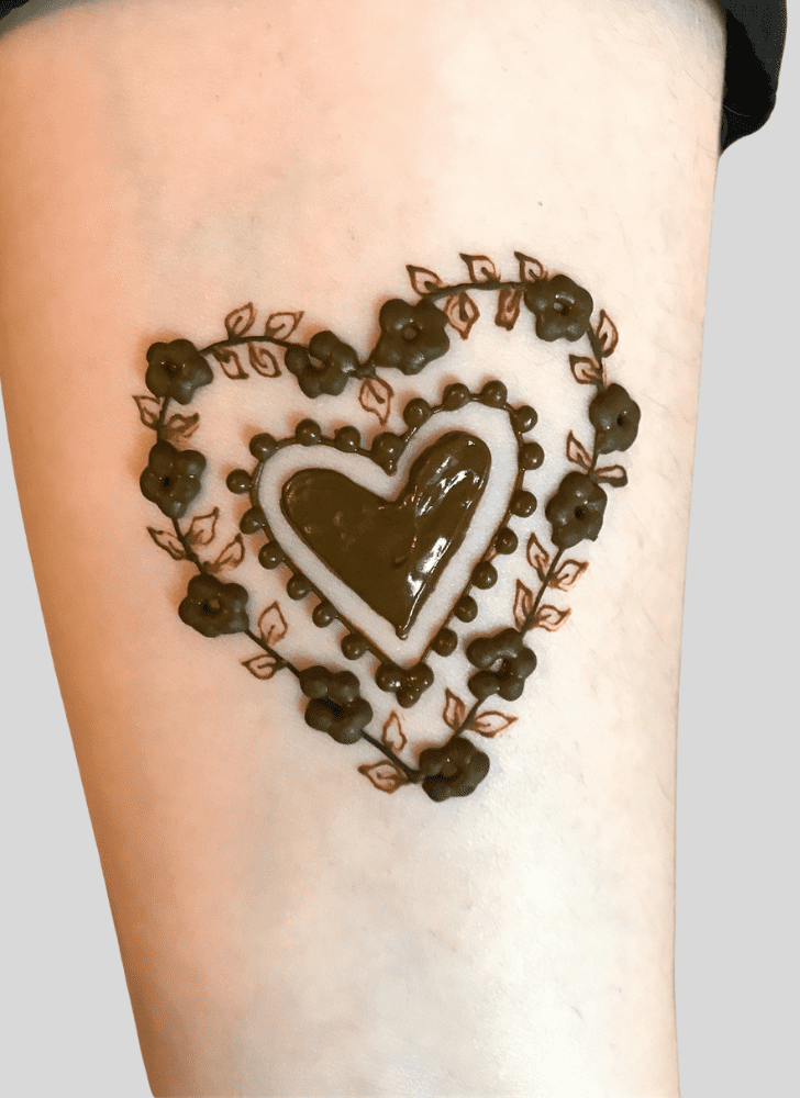 Gorgeous Heart Henna Design