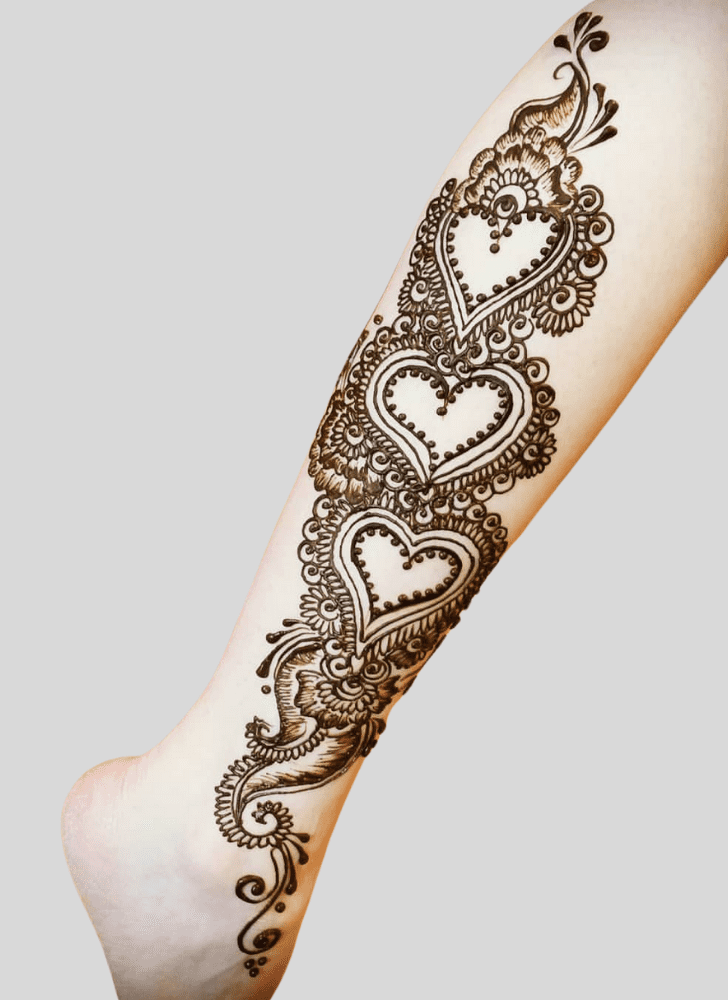 Ideal Heart Henna Design