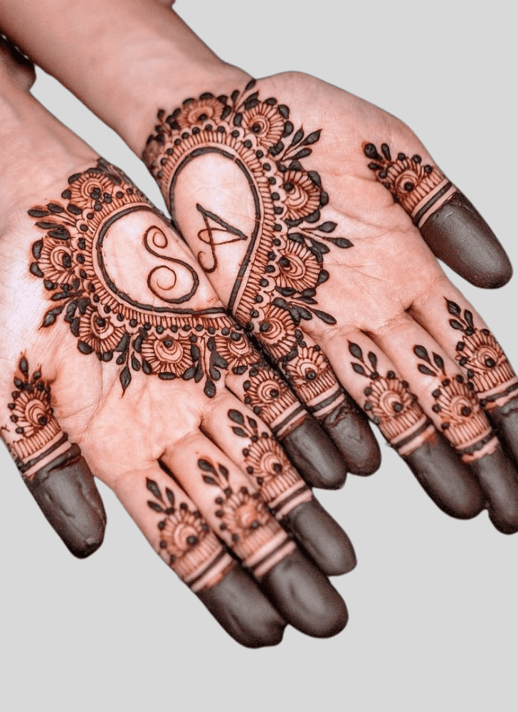 Ravishing Heart Henna Design