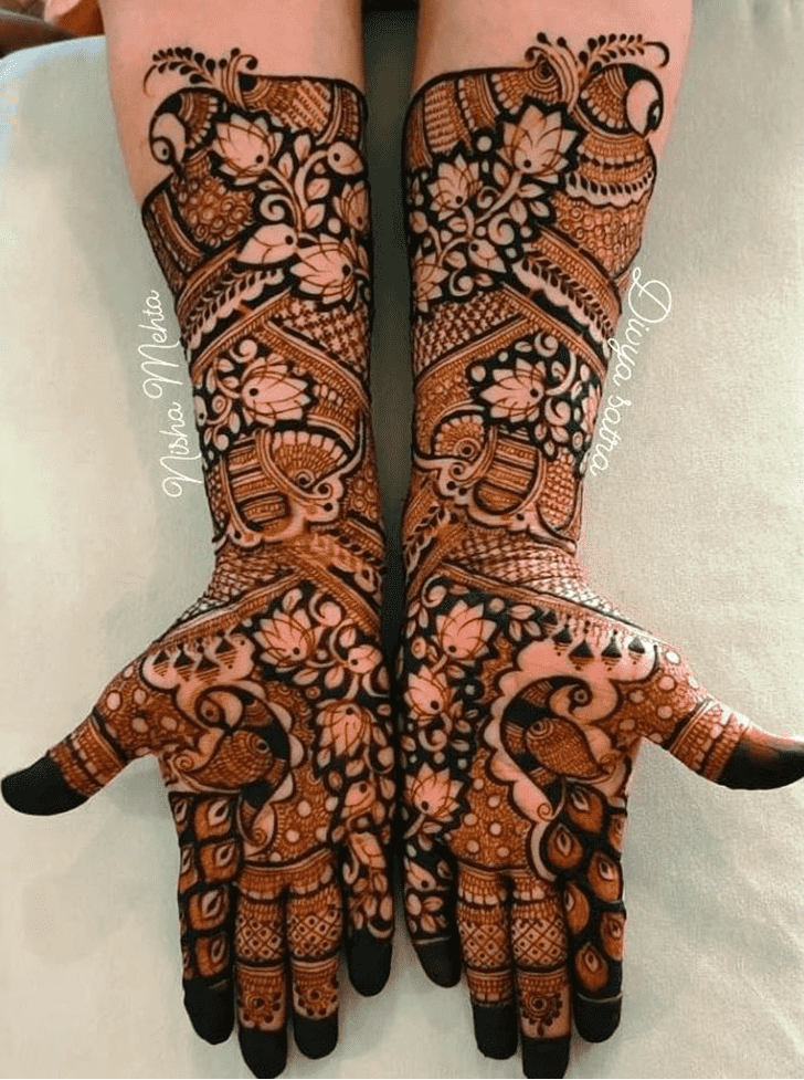 Lovely Heavy Mehndi Design