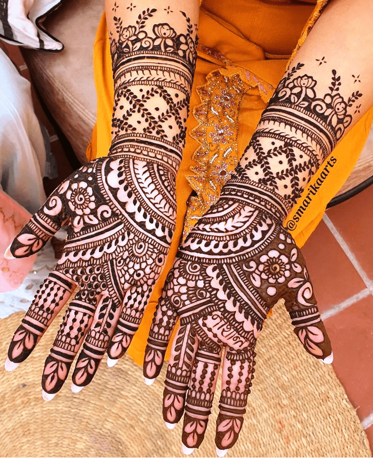 Beauteous Henna Modern Bride Henna Design