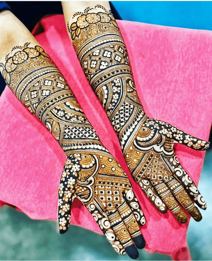 Wonderful Henna Modern Bride Mehndi Design