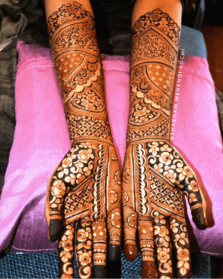 Arm Holi Henna Design