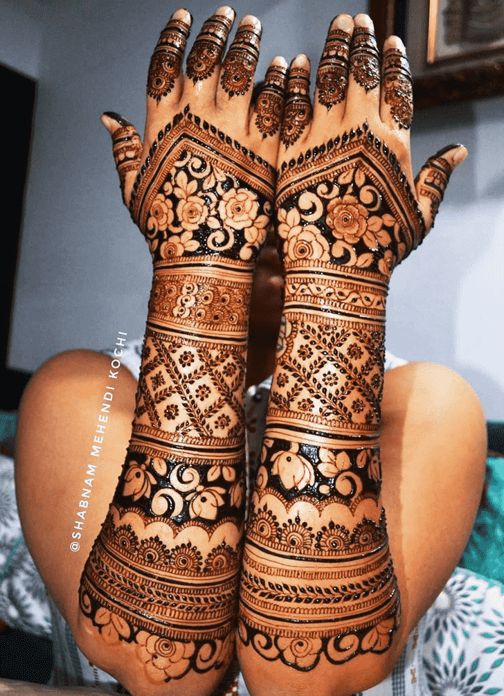 Marvelous Holi Henna Design