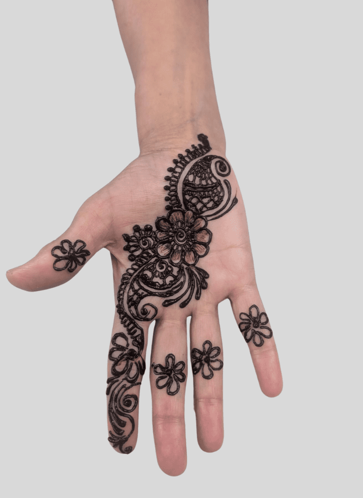 Adorable Holiday Henna Design