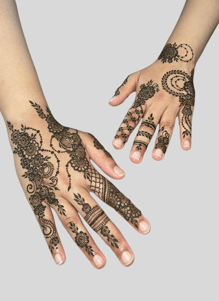 Bewitching Holiday Henna Design