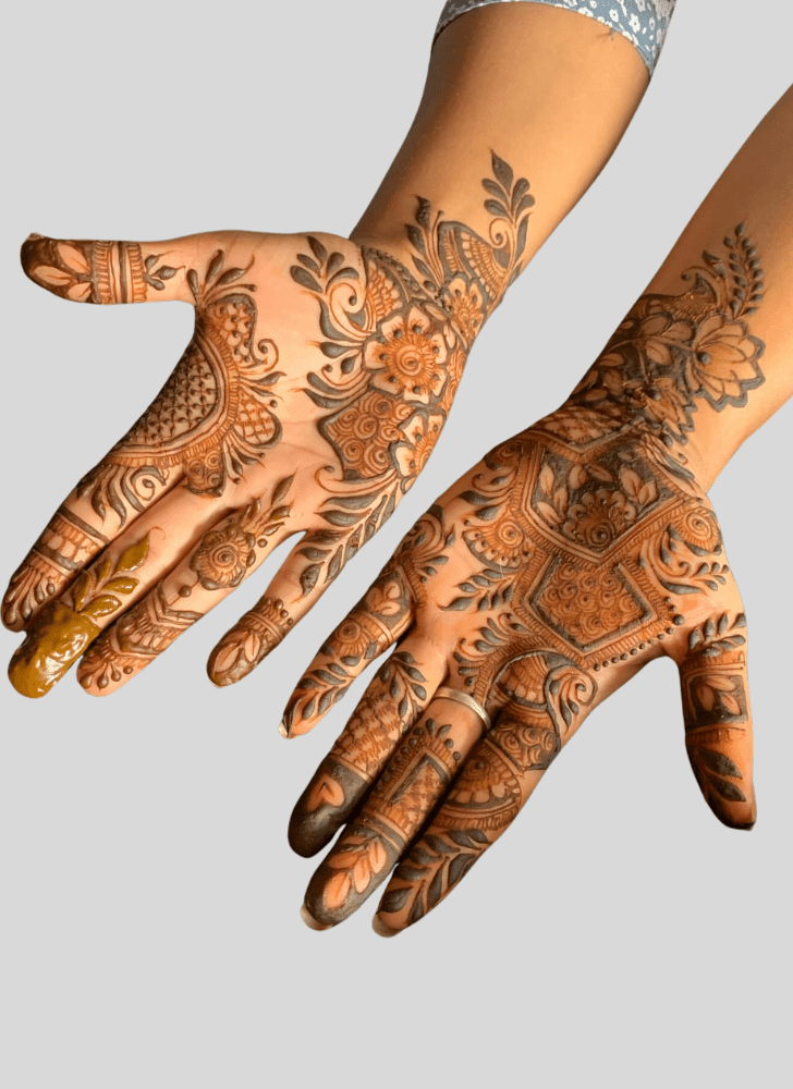 Classy Holiday Henna Design