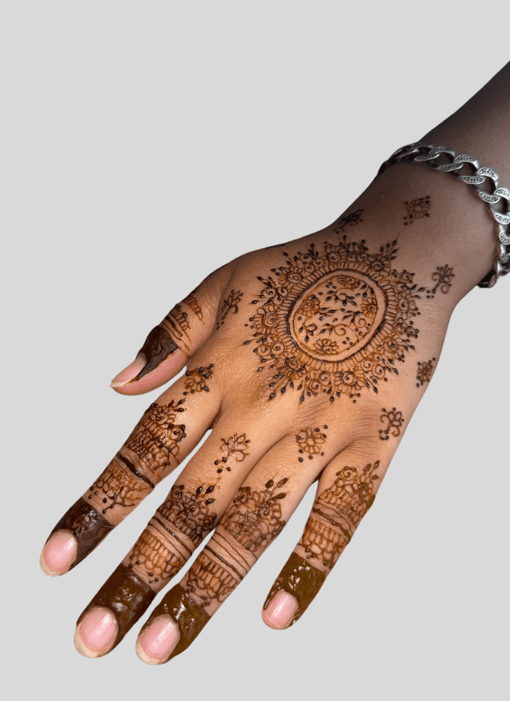 Delicate Holiday Henna Design