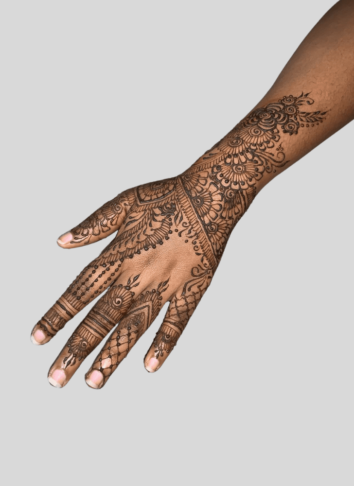 Gorgeous Holiday Henna Design