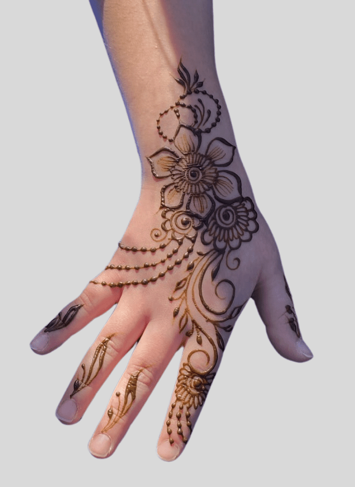 Radiant Holiday Henna Design