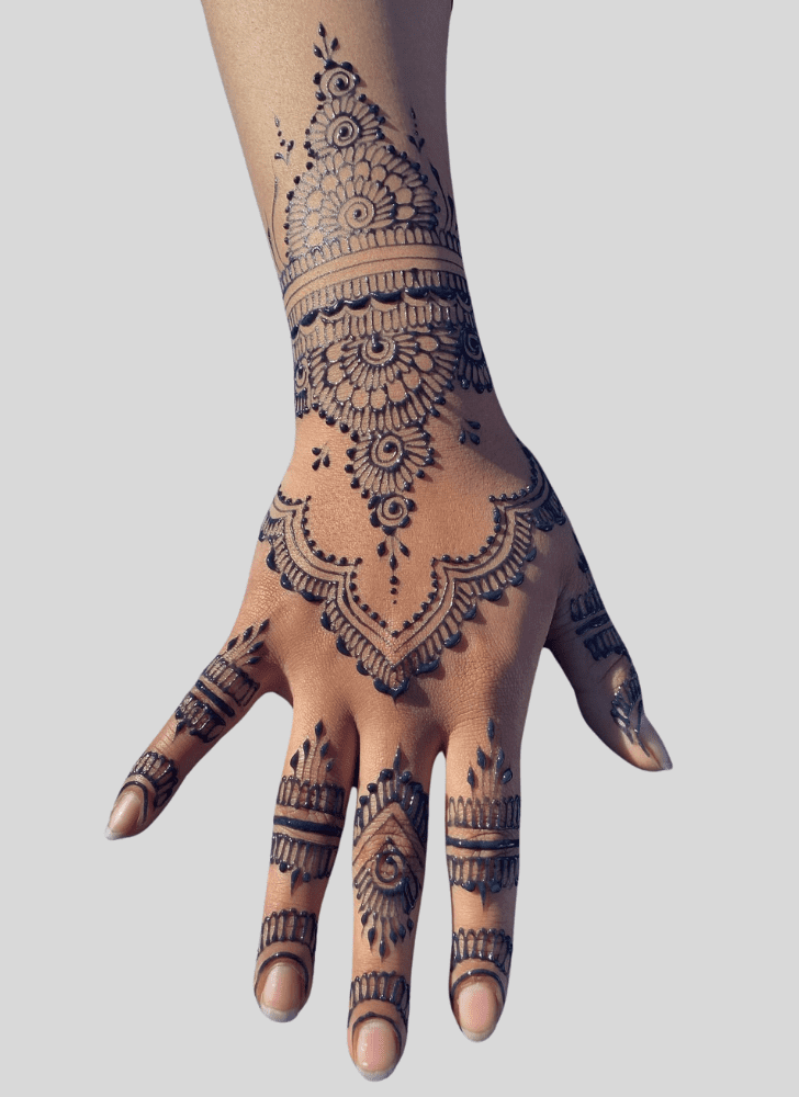 Refined Holiday Henna Design