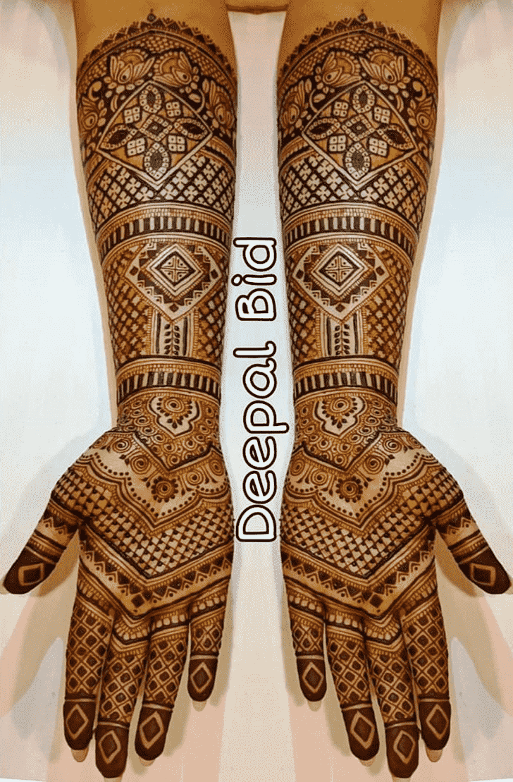 Arm Indo Western Henna Design