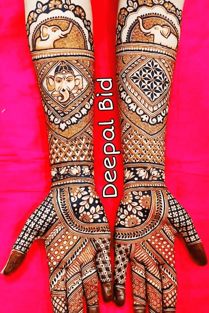 Excellent Indo Western Henna Design