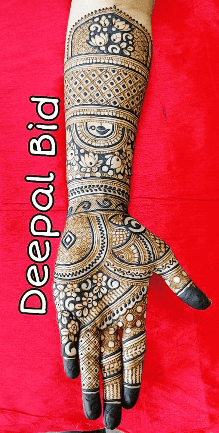 Gorgeous Indo Western Henna Design