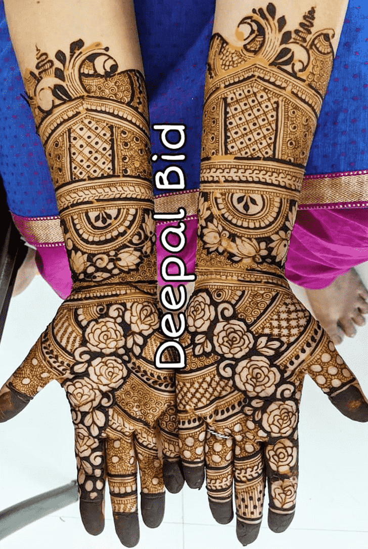 Grand Indo Western Henna Design