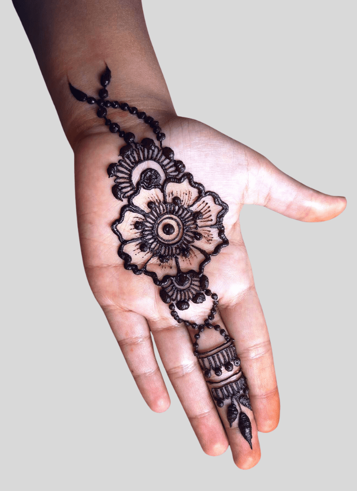 Delicate Interesting Henna Design