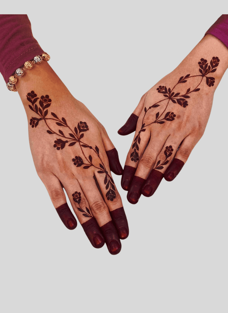 Delightful Interesting Henna Design