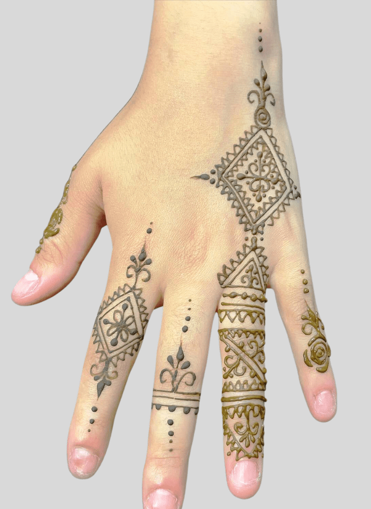 Fine Interesting Henna Design