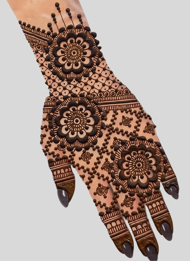 Mesmeric Interesting Henna Design