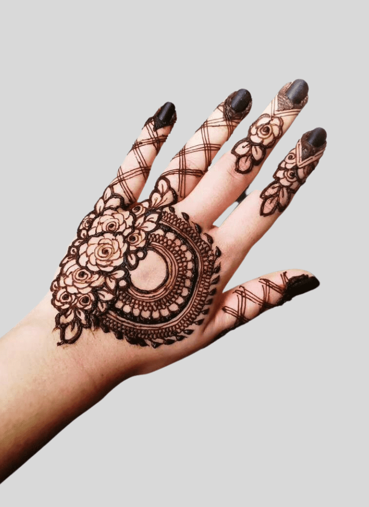 Pleasing Interesting Henna Design