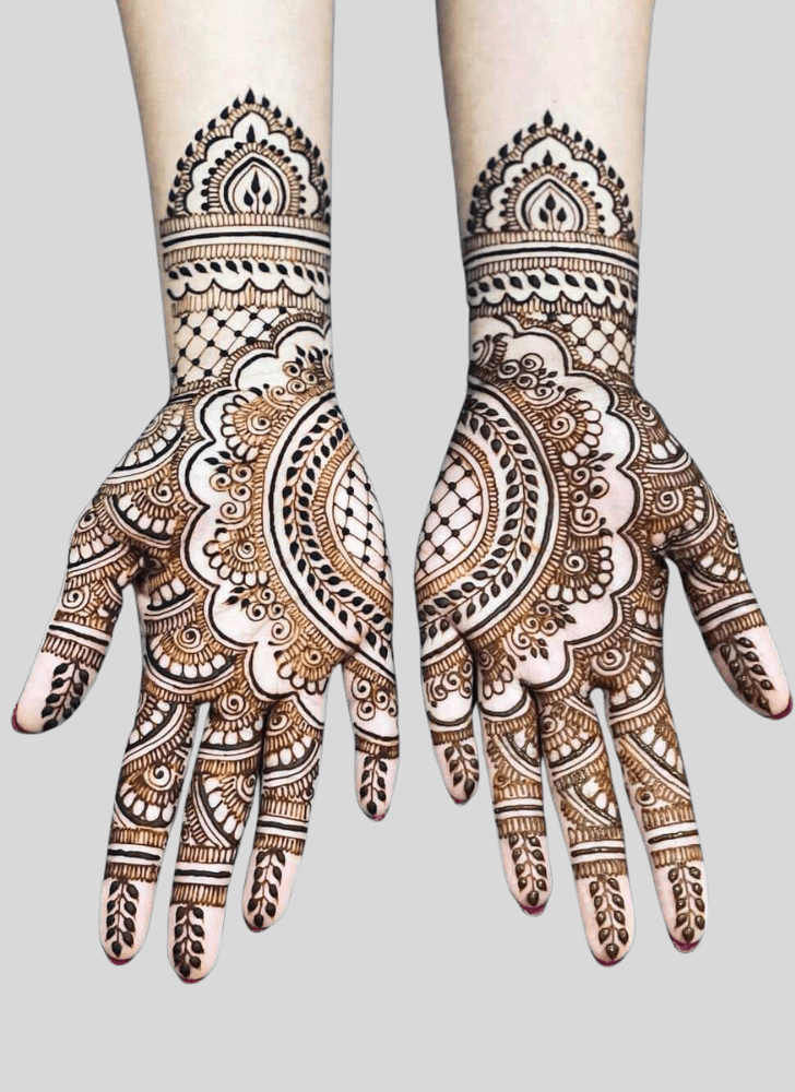 Resplendent Interesting Henna Design