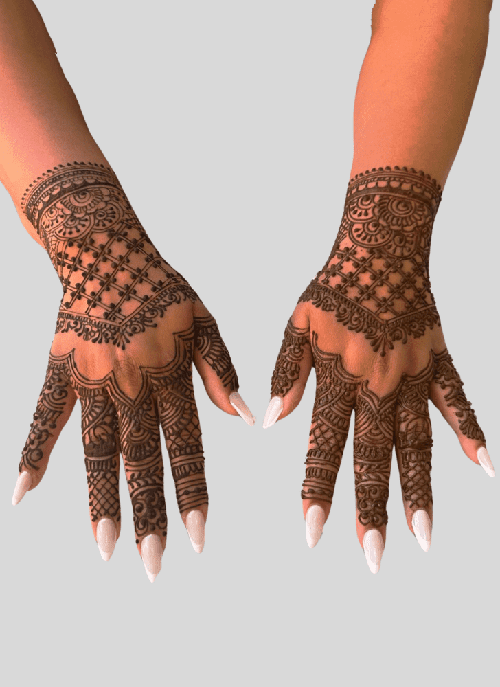 Fetching Intricate Henna Design