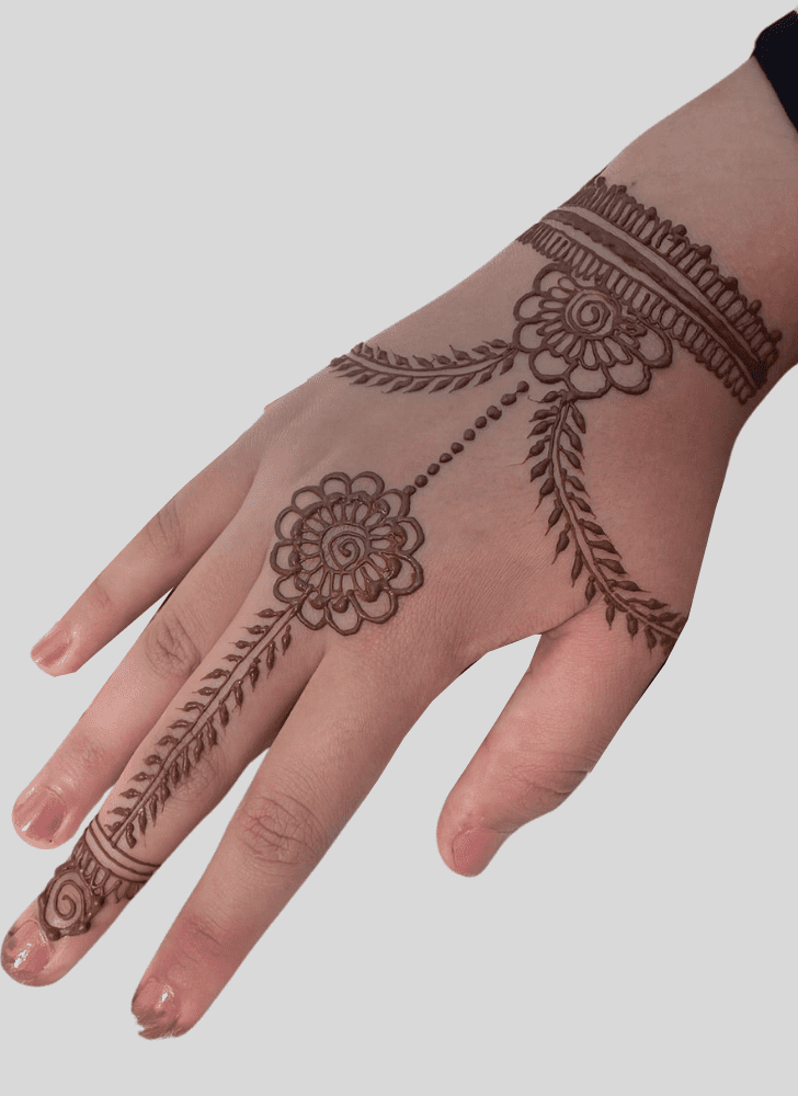 Resplendent Intricate Henna Design