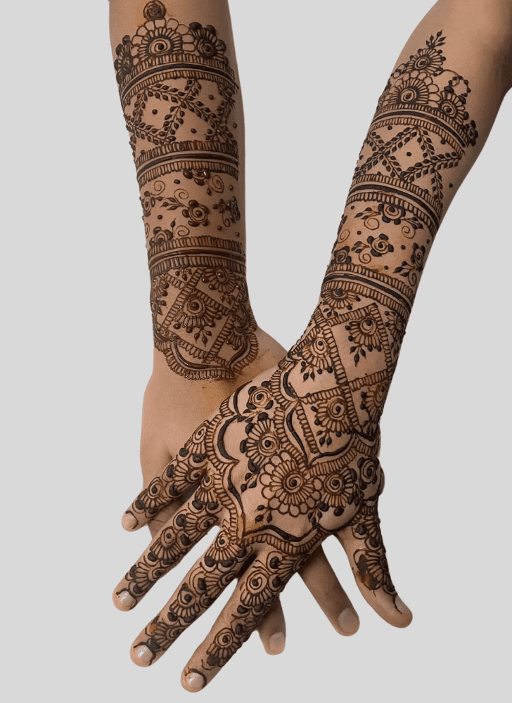 Admirable Jeth Ekadashi Mehndi Design