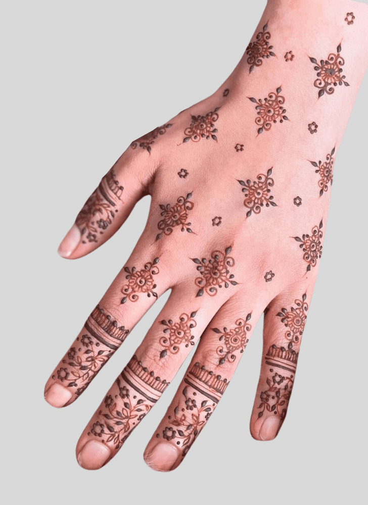 Adorable Jeth Ekadashi Henna Design