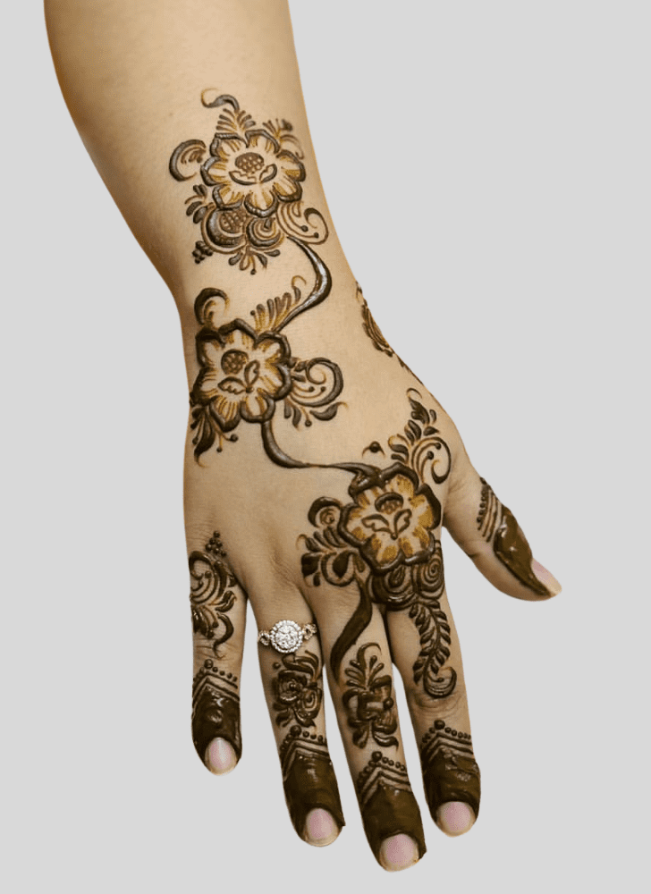 Appealing Jeth Ekadashi Henna Design