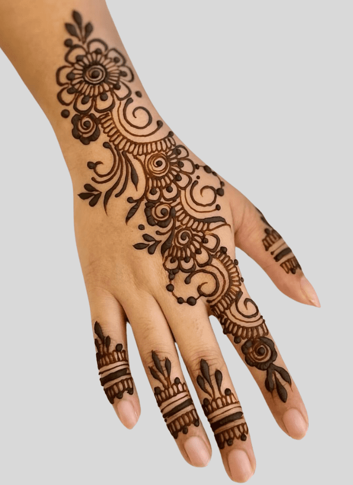 Beauteous Jeth Ekadashi Henna Design