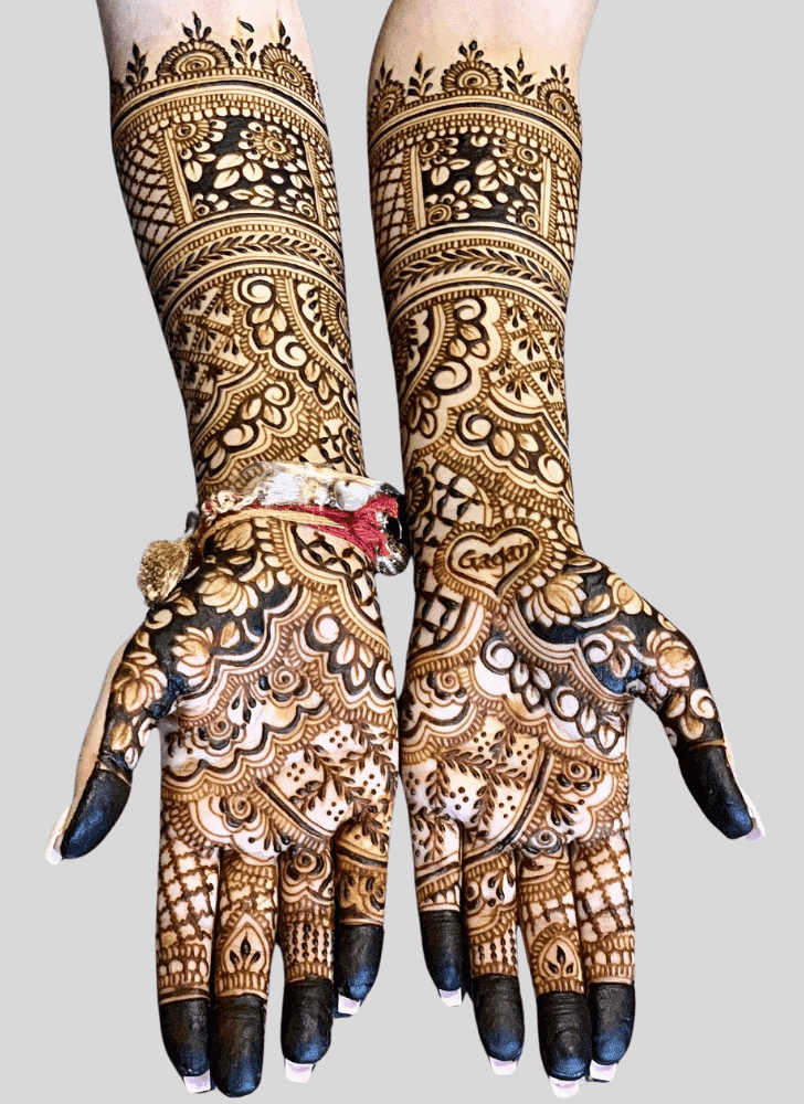 Bewitching Jeth Ekadashi Henna Design