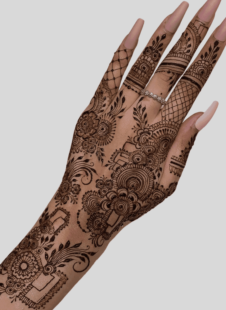 Captivating Jeth Ekadashi Henna Design