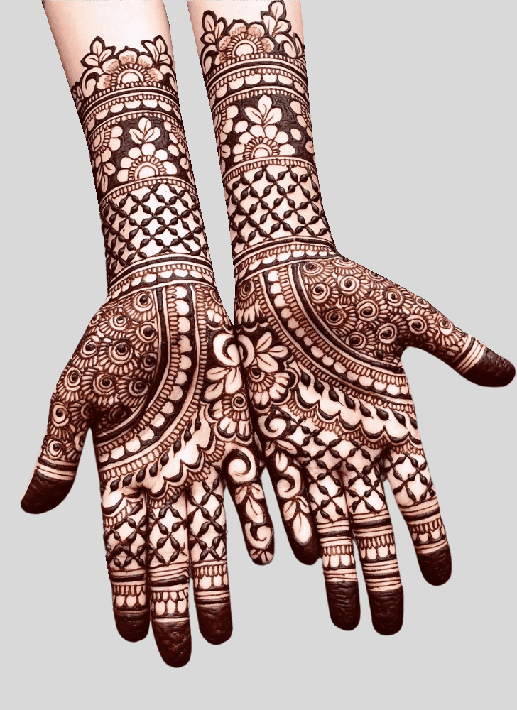 Enthralling Jeth Ekadashi Henna Design