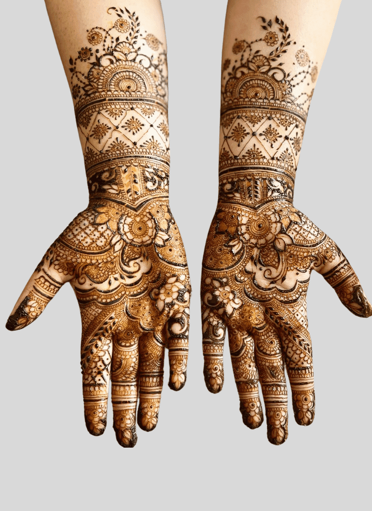 Enticing Jeth Ekadashi Henna Design