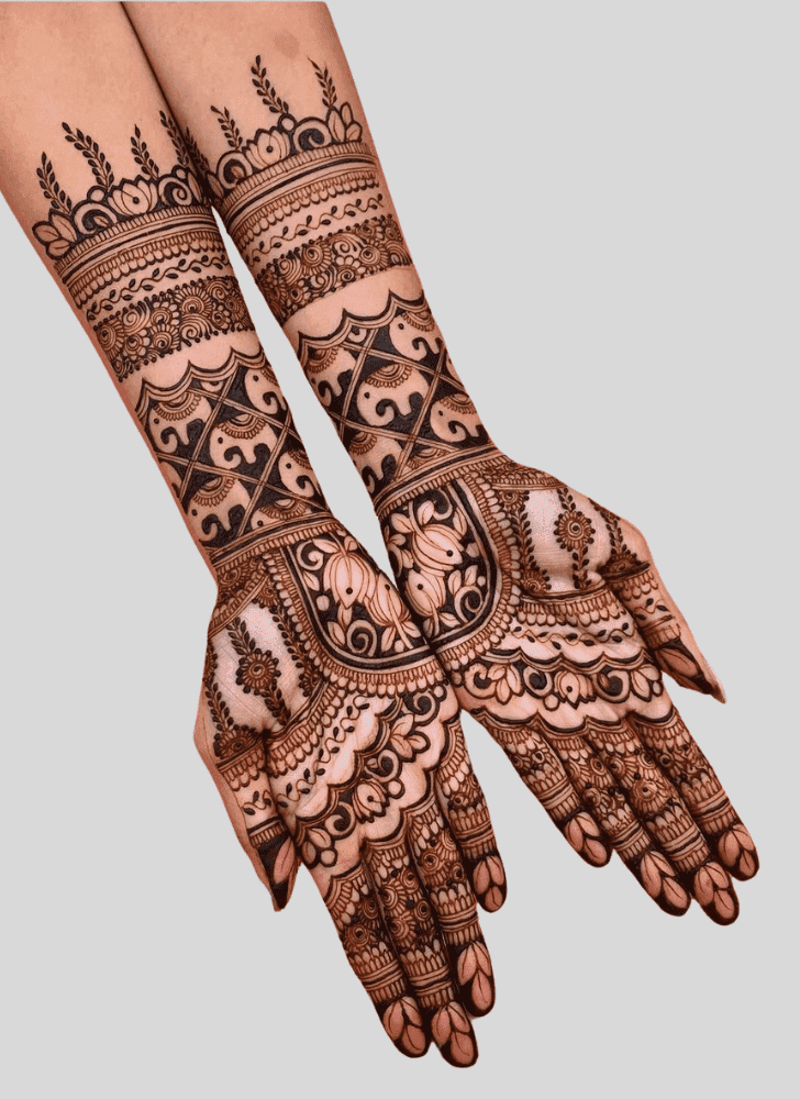 Fair Jeth Ekadashi Henna Design