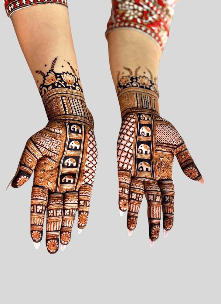 Fascinating Jeth Ekadashi Henna Design