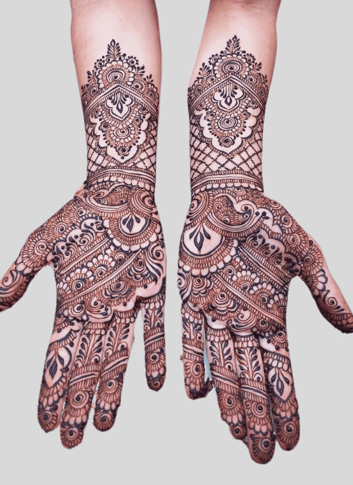 Gorgeous Jeth Ekadashi Henna Design